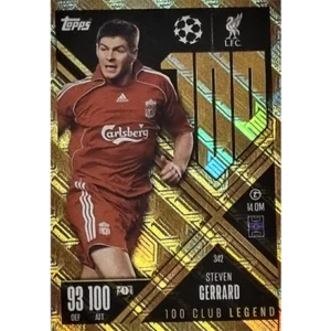 Topps Champions League EXTRA Match Attax 2024-2025 / 342 STEVEN GERRARD / CLUB 100