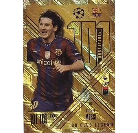 Topps Champions League EXTRA Match Attax 2024-2025 / 345 LIONEL MESSI / CLUB 100