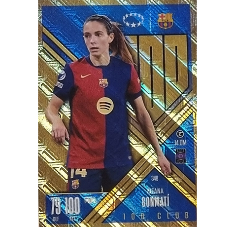 Topps Champions League EXTRA Match Attax 2024-2025 / 348 AITANA BONMATI / CLUB 100