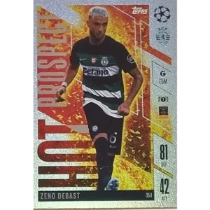 Topps Champions League EXTRA Match Attax 2024-2025 / 354 ZENO DEBAST / HOT PROSPECT