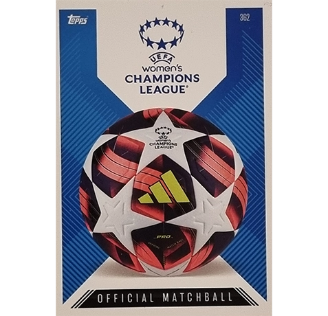 Topps Champions League EXTRA Match Attax 2024-2025 / 362 OFFICIAL MATCHBALL