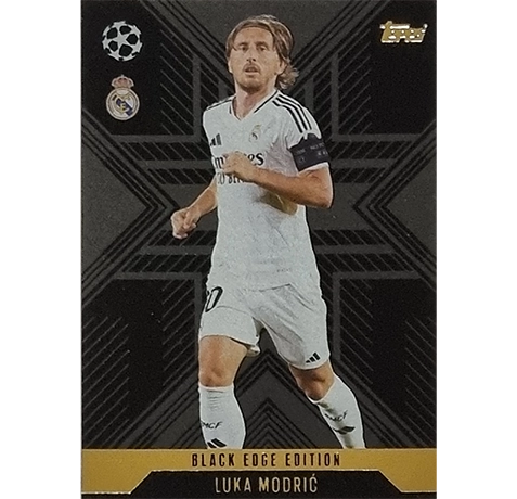 Topps Champions League EXTRA Match Attax 2024-2025 / BLA 1 LUKA MODRIC / BLACK EDGE EDITION