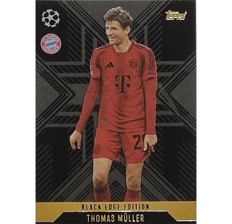 Topps Champions League EXTRA Match Attax 2024-2025 / BLA 3 THOMAS MÜLLER / BLACK EDGE EDITION