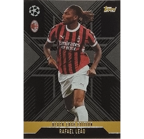 Topps Champions League EXTRA Match Attax 2024-2025 / BLA 5 RAFAEL LEAO / BLACK EDGE EDITION