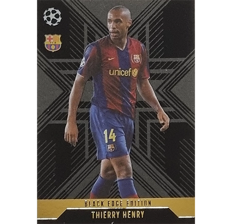 Topps Champions League EXTRA Match Attax 2024-2025 / BLA 7 THIERRY HENRY / BLACK EDGE EDITION