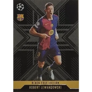 Topps Champions League EXTRA Match Attax 2024-2025 / BLA 8 ROBERT LEWANDOWSKI / BLACK EDGE EDITION