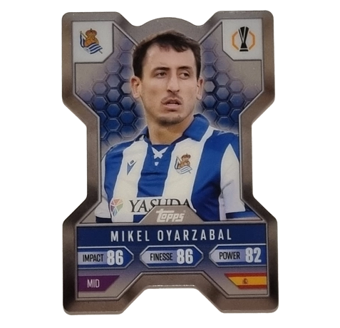 Topps Champions League EXTRA Match Attax 2024-2025 / CX 4 MIKEL OYARZABAL / CHROME X