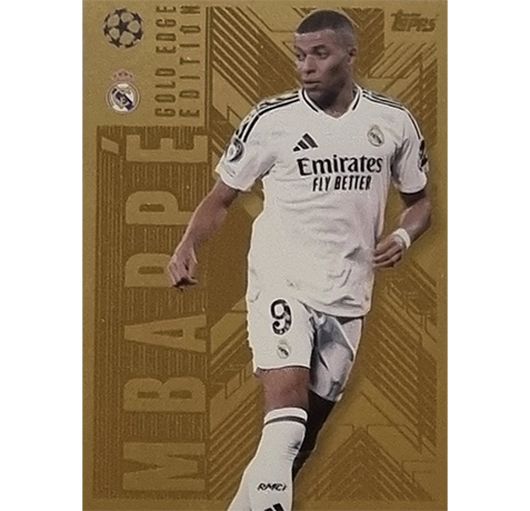 Topps Champions League EXTRA Match Attax 2024-2025 / GOL 10 KYLIAN MBAPPE / GOLD EDGE