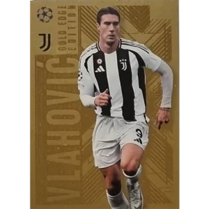 Topps Champions League EXTRA Match Attax 2024-2025 / GOL 7 DUSAN VLAHOVIC / GOLD EDGE