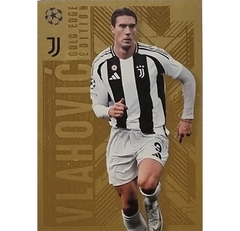 Topps Champions League EXTRA Match Attax 2024-2025 / GOL 7 DUSAN VLAHOVIC / GOLD EDGE