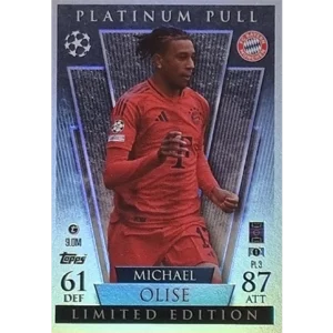 Topps Champions League EXTRA Match Attax 2024-2025 / PL 3 MICHAEL OLISE / PLATINIUM PULL