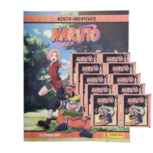 Panini Naruto Classic Sticker Ninja Academy / Sammelalbum inkl 10x Stickertüten