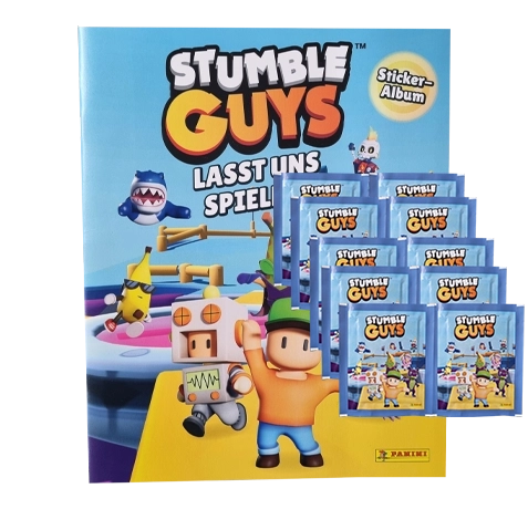 Panini Stumble Guys Sticker / Stickeralbum inkl 10x Stickertüten