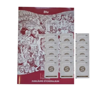 Topps 125 Jahre FC Bayern München Sticker / Sammelalbum inkl 15x Stickertüten