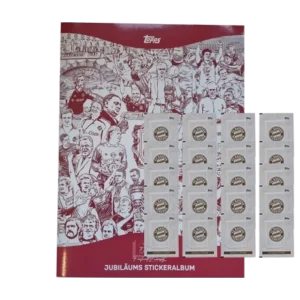 Topps 125 Jahre FC Bayern München Sticker / Sammelalbum inkl 20x Stickertüten