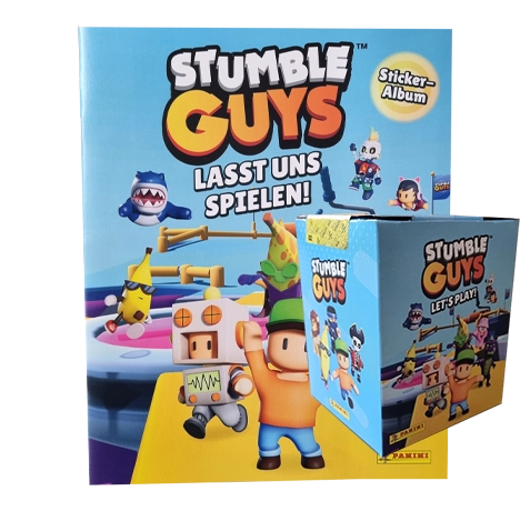 Panini Stumble Guys Sticker / Stickeralbum inkl 1x Display je 36x Stickertüten