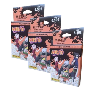 Panini Naruto Classic Sticker Ninja Academy / 3x Eco Blister Pack je 5x Stickertüten inkl 1x Limited Edition