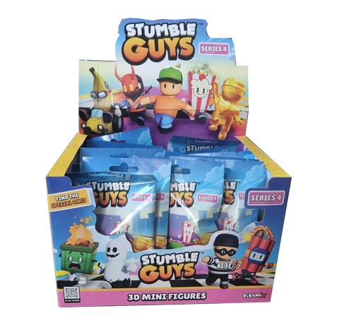 Stumble Guys 3D Serie 4 Minifiguren / 1x Display je 18x Sammeltüten