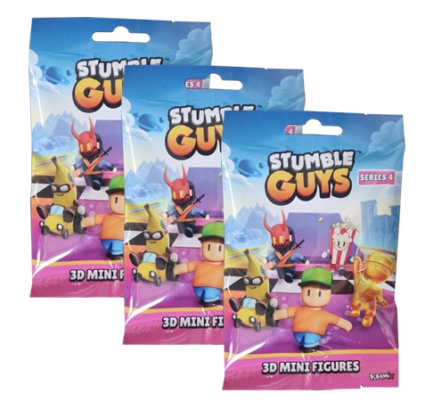 Stumble Guys 3D Serie 4 Minifiguren / 3x Sammeltüten