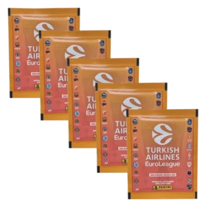 Panini Turkish Airlines EuroLeague Sticker 2024-25 / 5x Stickertüten