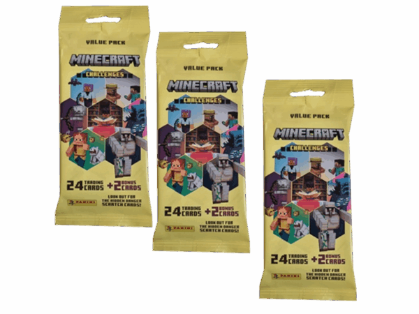 Panini Minecraft Trading Cards Serie 4 Challenges / 3x Fat Pack Value Pack (Deutsche Version)