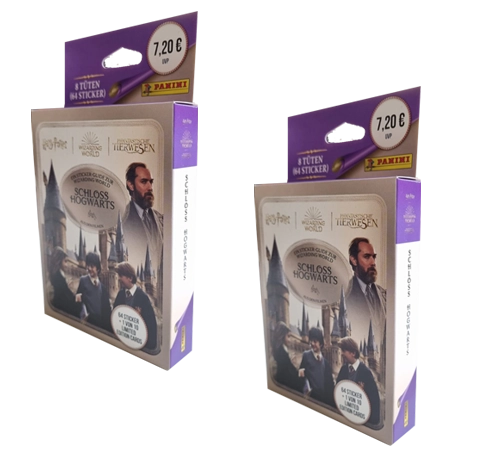 Panini Harry Potter Sticker Guide 3 Schloss Hogwarts / 2x Eco Blister Pack je 8x Stickertüten
