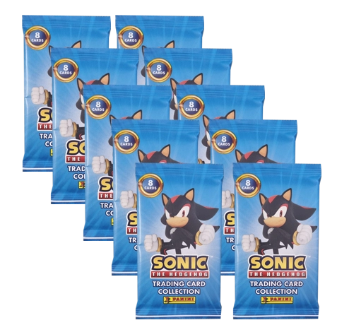 Panini Sonic The Hedgehog Trading Cards / 10x Booster je 8x Sammelkarten