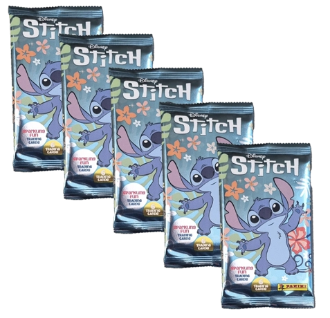 Panini Disney Stitch Trading Cards / 5x Booster