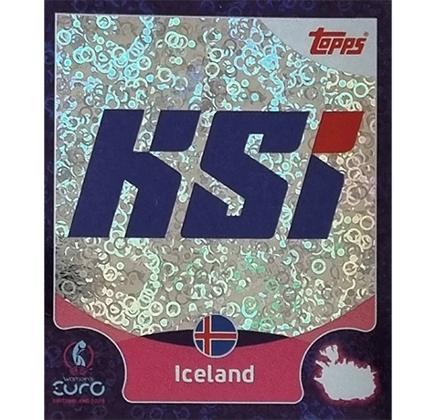 Topps UEFA Women EURO 2025 Sticker | Nr 012 Iceland Logo