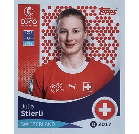 Topps UEFA Women EURO 2025 Sticker | Nr 034 Julia Stierli
