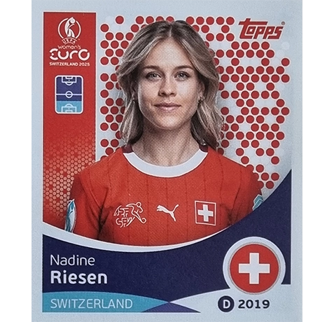 Topps UEFA Women EURO 2025 Sticker | Nr 035 Nadine Riesen
