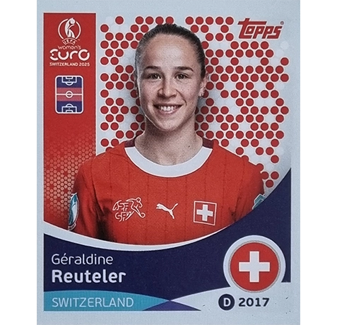 Topps UEFA Women EURO 2025 Sticker | Nr 036 Geraldine Reuteler