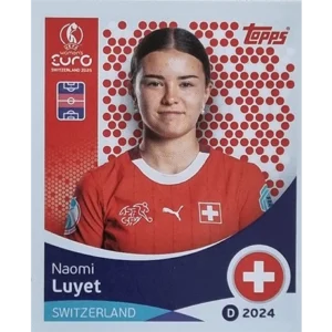 Topps UEFA Women EURO 2025 Sticker | Nr 039 Naomi Luyet