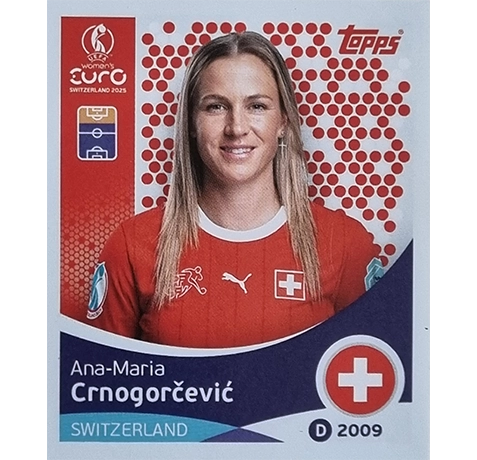 Topps UEFA Women EURO 2025 Sticker | Nr 041 Ana-Maria Crnogorcevic