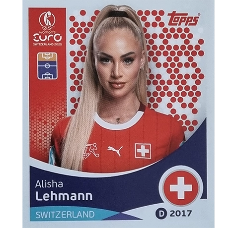 Topps UEFA Women EURO 2025 Sticker | Nr 042 Alisha Lehmann