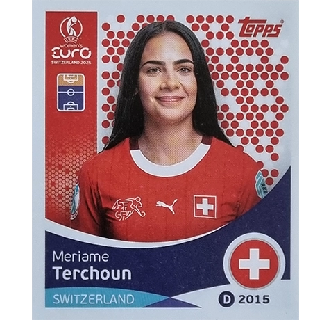 Topps UEFA Women EURO 2025 Sticker | Nr 044 Meriame Terchoun