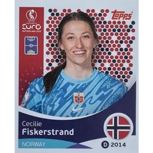 Topps UEFA Women EURO 2025 Sticker | Nr 047 Cecilie Fiskerstrand