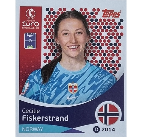 Topps UEFA Women EURO 2025 Sticker | Nr 047 Cecilie Fiskerstrand
