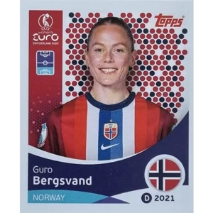 Topps UEFA Women EURO 2025 Sticker | Nr 050 Guro Bergsvand