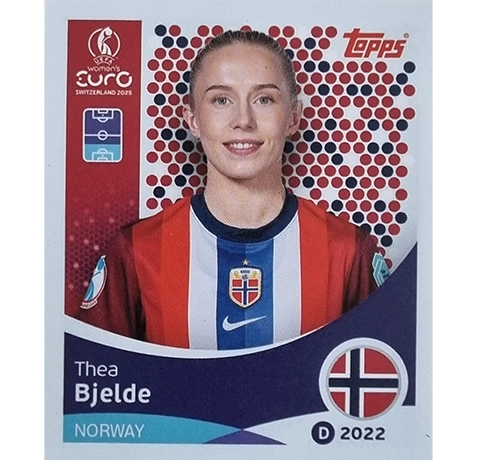 Topps UEFA Women EURO 2025 Sticker | Nr 051 Thea Bjelde