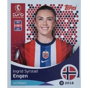 Topps UEFA Women EURO 2025 Sticker | Nr 052 Ingrid Syestad Engen