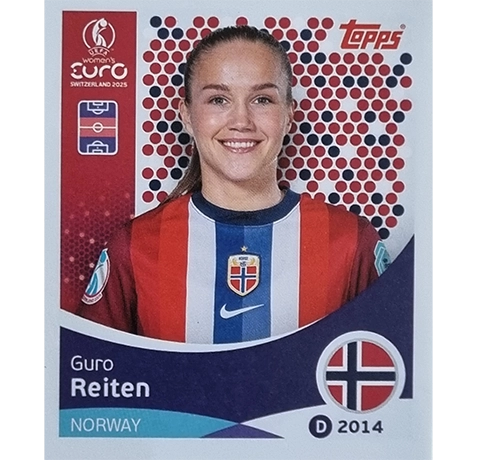 Topps UEFA Women EURO 2025 Sticker | Nr 056 Guro Reiten