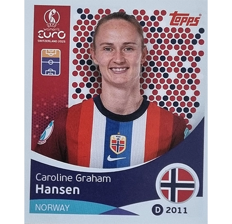 Topps UEFA Women EURO 2025 Sticker | Nr 057 Caroline Graham Hansen