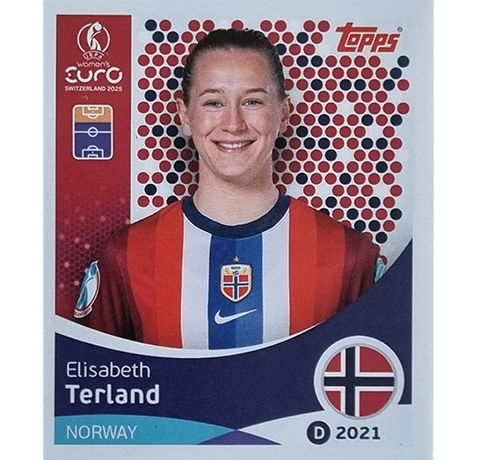 Topps UEFA Women EURO 2025 Sticker | Nr 059 Elisabeth Terland