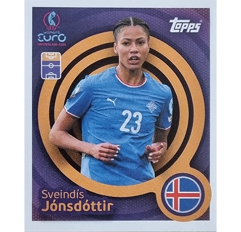Topps UEFA Women EURO 2025 Sticker | Nr 061 Sveindis Jonsdottir