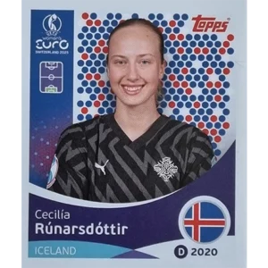 Topps UEFA Women EURO 2025 Sticker | Nr 063 Cecilia Runarsdottir