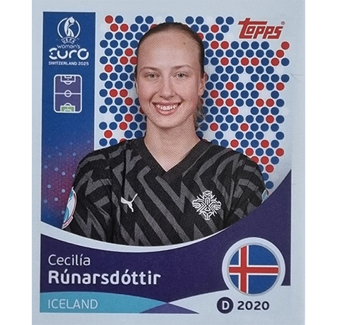 Topps UEFA Women EURO 2025 Sticker | Nr 063 Cecilia Runarsdottir