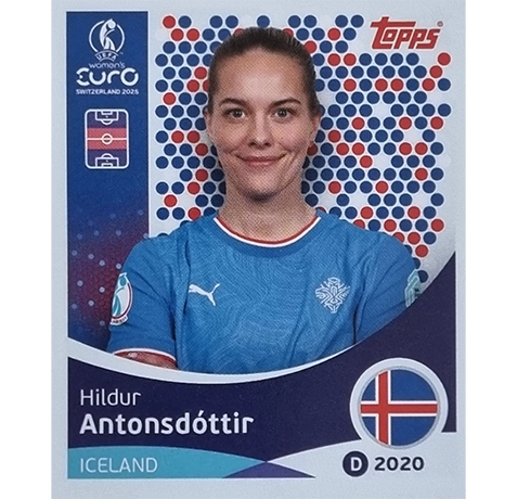 Topps UEFA Women EURO 2025 Sticker | Nr 068 Hildur Antonsdottir