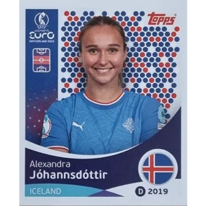 Topps UEFA Women EURO 2025 Sticker | Nr 070 Alexandra Johannsdottir