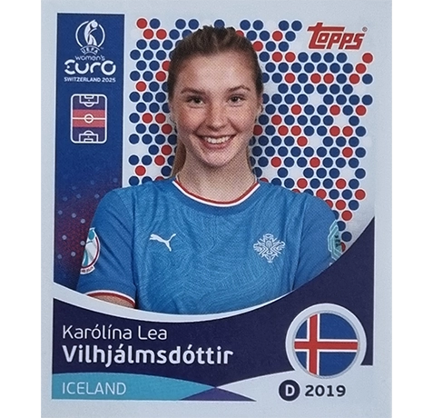 Topps UEFA Women EURO 2025 Sticker | Nr 071 Karolina Lea Vilhjalmsdottir